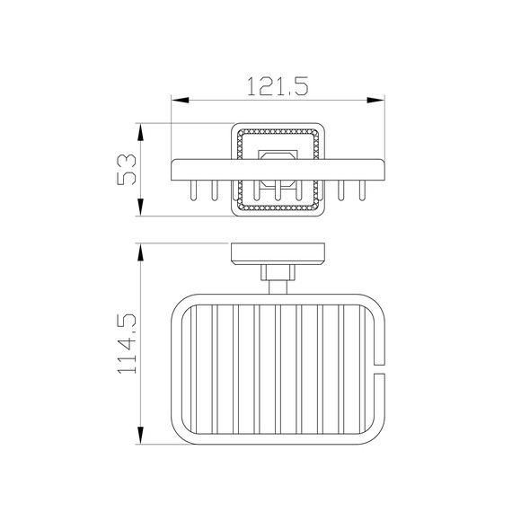Мыльница Wonzon & Woghand Roma WW-7224, цвет бронза брашированная фото 5