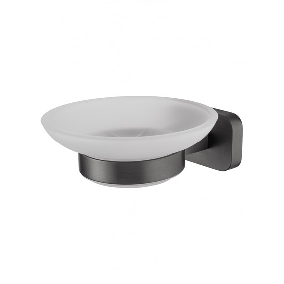 Мыльница Wonzon & Woghand Graffity WW-9322, цвет тёмный графит брашированный фото 