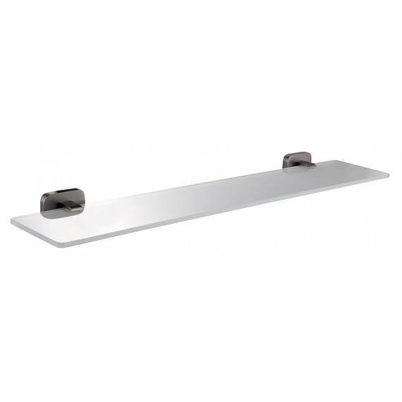 Стеклянная полка Wonzon & Woghand Graffity WW-9327-BGM, цвет тёмный графит брашированный фото 