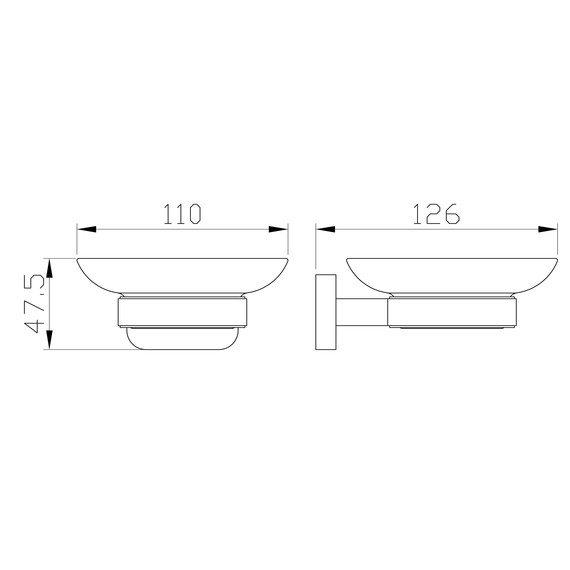 Мыльница Wonzon & Woghand Graffity WW-9322-BG, цвет золото брашированное фото 2