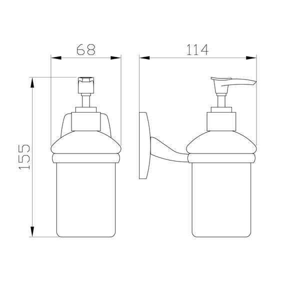 Дозатор для жидкого мыла Wonzon & Woghand Porto WW-1401 фото 2