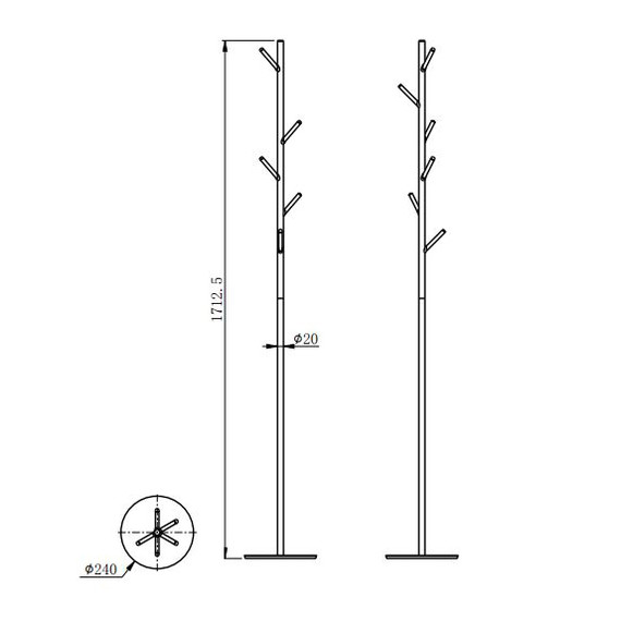 Набор крючков Wonzon & Woghand WW-V4306-BR, цвет никель брашированный фото 2