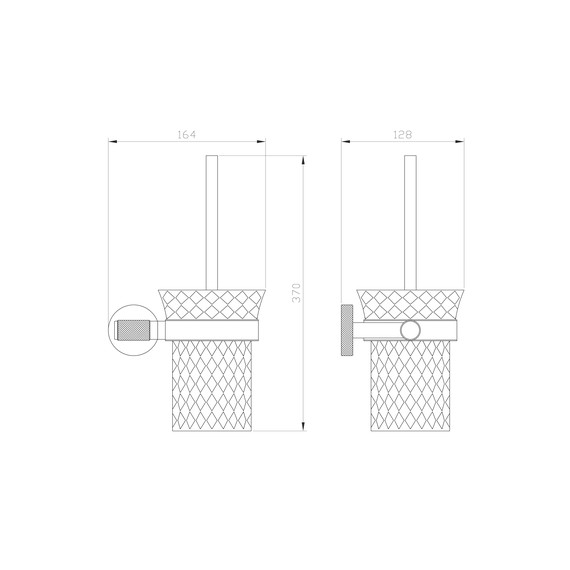 Ёршик для унитаза Wonzon & Woghand Majestic WW-9229, цвет чёрный фото 4