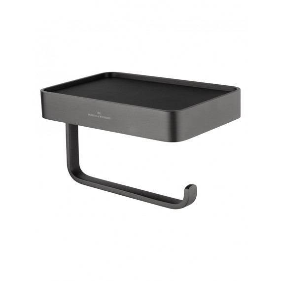 Держатель для туалетной бумаги Wonzon & Woghand Graffity WW-9336, цвет тёмный графит брашированный фото 