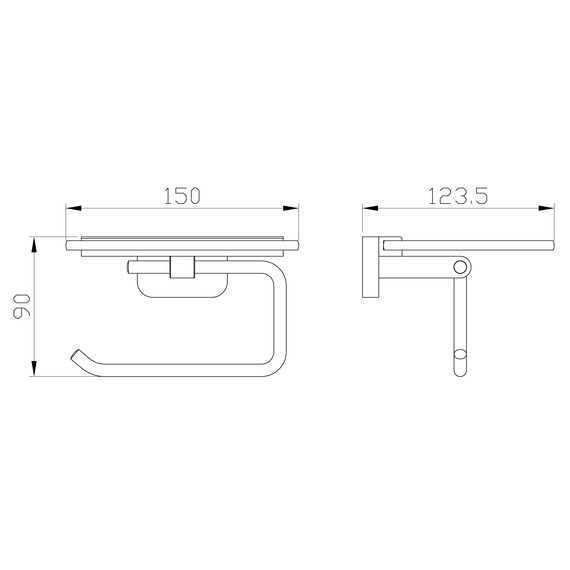 Держатель для туалетной бумаги Wonzon & Woghand Graffity WW-9326-BN, цвет никель брашированный фото 2