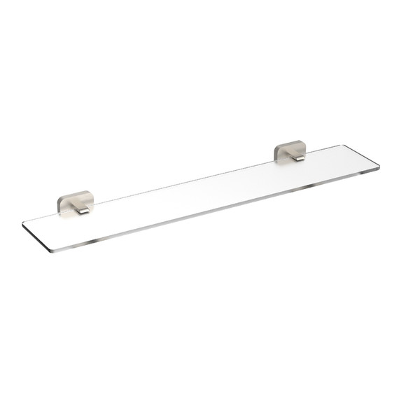 Стеклянная полка Wonzon & Woghand Graffity WW-9327-BN, цвет никель брашированный фото 