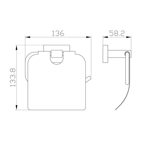 Держатель для туалетной бумаги Wonzon & Woghand Flat WW-9726 фото 4