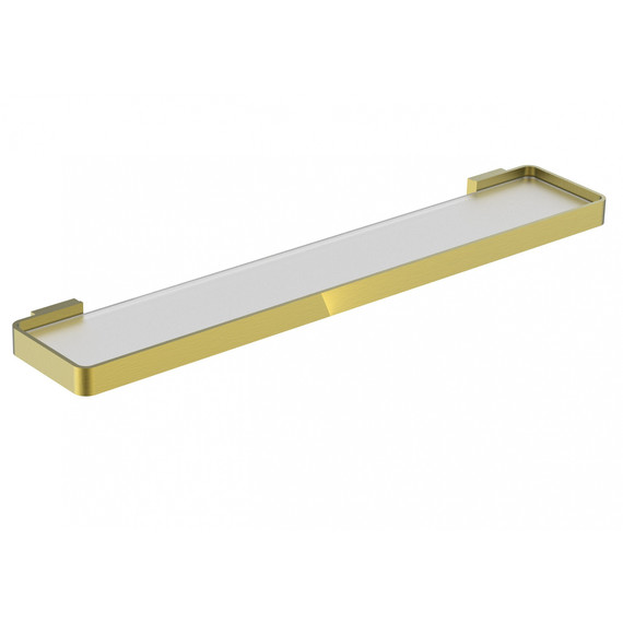 Стеклянная полка Wonzon & Woghand Lotte WW-8327A-BG, цвет золото брашированное фото 