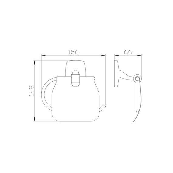 Держатель для туалетной бумаги Wonzon & Woghand Porto WW-1601 фото 2
