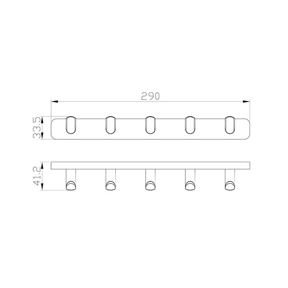 Набор крючков Wonzon & Woghand Graffity WW-9355-BN, цвет никель брашированный фото 4