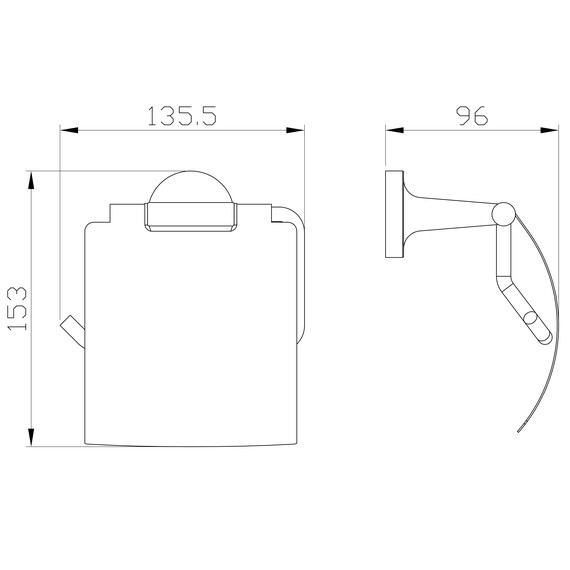 Держатель для туалетной бумаги Wonzon & Woghand Simple WW-6526 фото 2