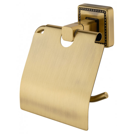 Держатель для туалетной бумаги Wonzon & Woghand Roma WW-7226, цвет бронза брашированная фото 