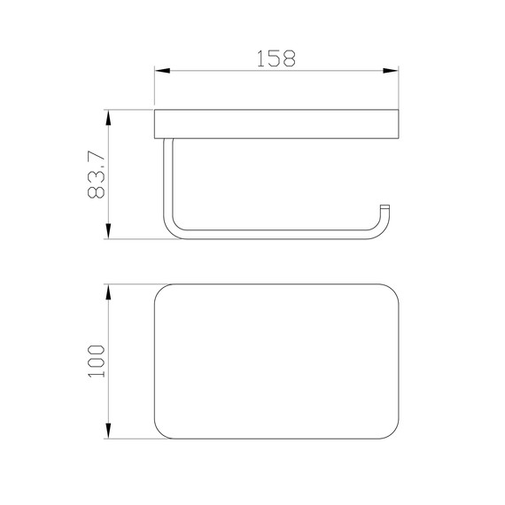 Держатель для туалетной бумаги Wonzon & Woghand Flat WW-9736 фото 4