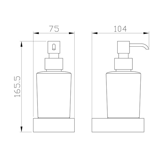 Дозатор для жидкого мыла Wonzon & Woghand WW-9533 фото 2
