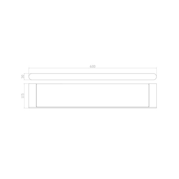 Стеклянная полка Wonzon & Woghand Carbon WW-7727, цвет чёрный матовый фото 2