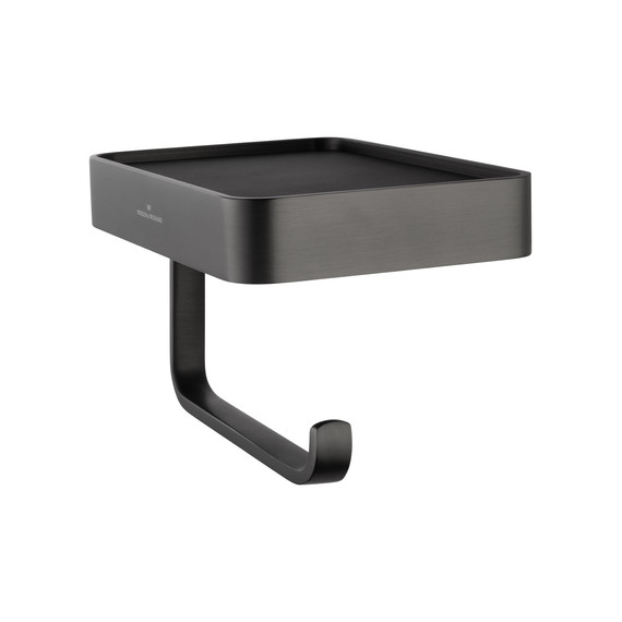 Держатель для туалетной бумаги Wonzon & Woghand Graffity WW-9336, цвет тёмный графит брашированный фото 3