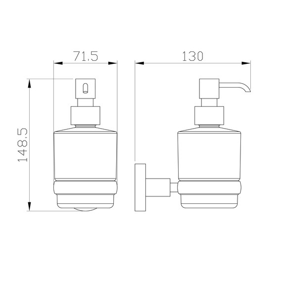 Дозатор для жидкого мыла Wonzon & Woghand Easy WW-8133 фото 3