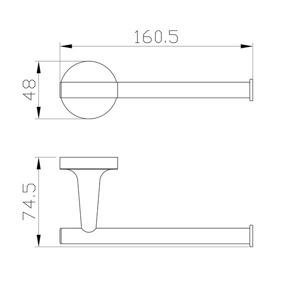 Держатель для туалетной бумаги Wonzon & Woghand Simple WW-6516-BG, цвет золото брашированное фото 2