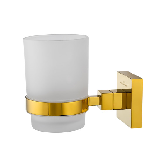Стакан для зубных щеток Wonzon & Woghand Polo WW-8921-DG, цвет золото глянцевое фото 2