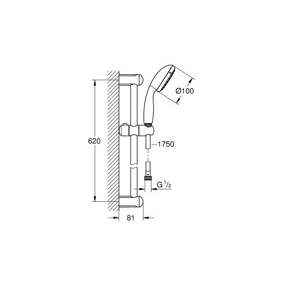 Набор смесителей 3 в 1 для ванны с коротким изливом Grohe BauEdge 1000180 фото 8