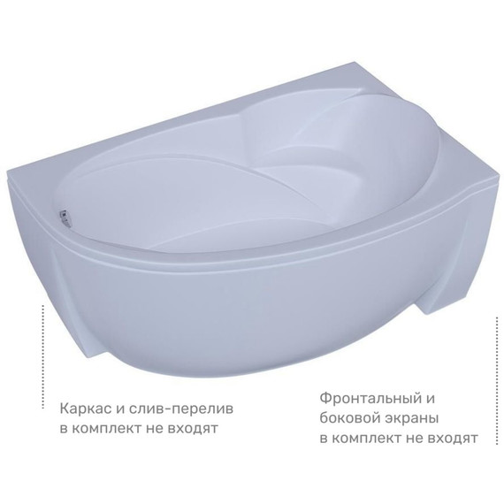 Ванна акриловая Aquatek Бетта 170x95 см R BET170-0000154 фото 4