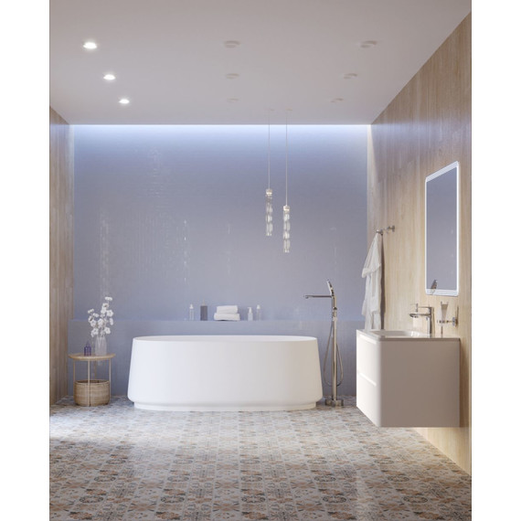 Ванна отдельностоящая Cezares Lux 170x82 см CZR-LUX-CENTRAL-170-82-58-MATT, белый матовый фото 4