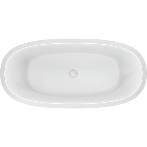 Ванна отдельностоящая Cezares Lux 170x82 см CZR-LUX-CENTRAL-170-82-58-MATT, белый матовый фото 3