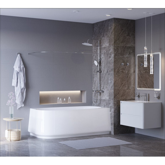 Ванна акриловая Cezares Lux 165x80 см CZR-LUX-CORNER-165-80-58-R фото 5