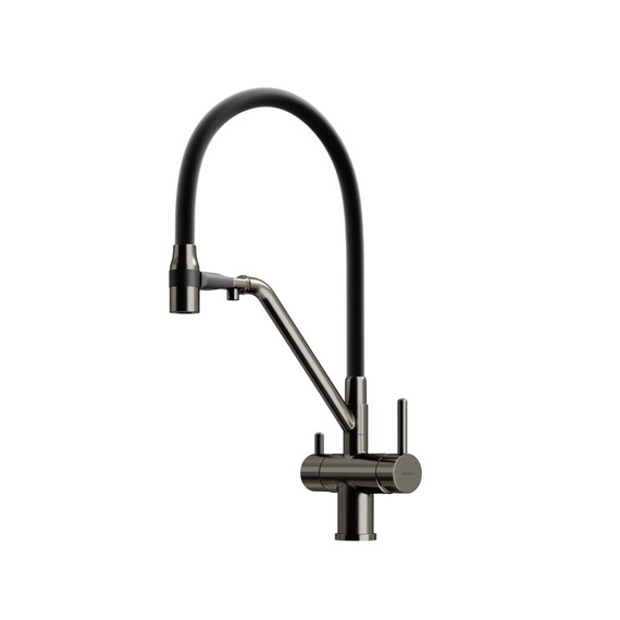Смеситель для кухни Sancos Dora SC4003GG, вороненая сталь/чёрный фото 