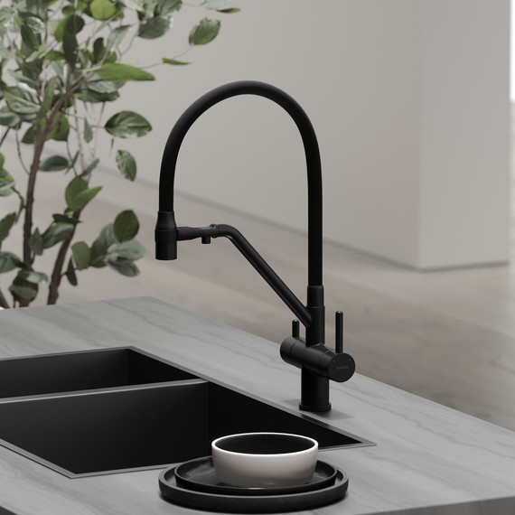 Смеситель для кухни Sancos Dora SC4003MB, матовый чёрный/чёрный фото 4