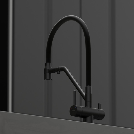 Смеситель для кухни Sancos Dora SC4003MB, матовый чёрный/чёрный фото 6