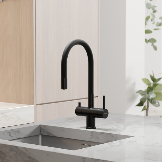 Смеситель для кухни Sancos Lucia SC4004MB, чёрный матовый/чёрный фото 2