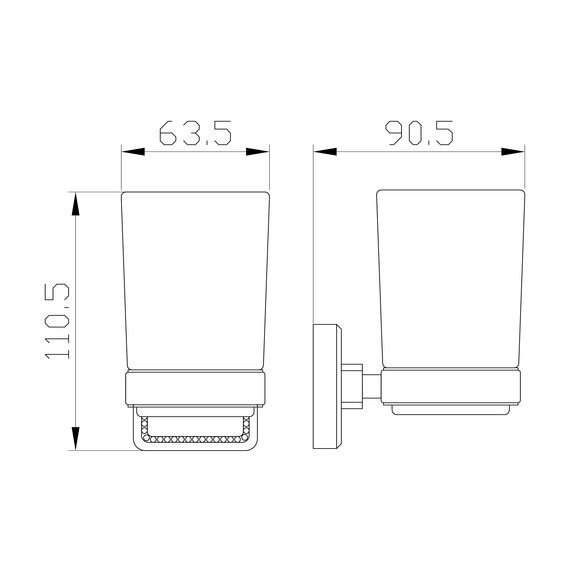 Стакан для зубных щеток Wonzon & Woghand Roma WW-7221, цвет бронза брашированная фото 5