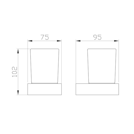 Стакан для зубных щеток Wonzon & Woghand WW-9521 фото 2