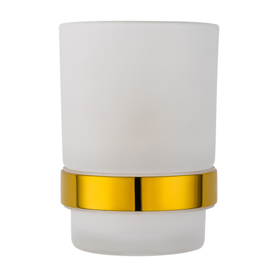 Стакан для зубных щеток Wonzon & Woghand Polo WW-8921-DG, цвет золото глянцевое фото 