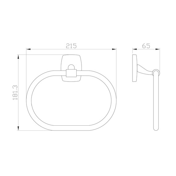 Кольцо для полотенец Wonzon & Woghand Porto WW-1003 фото 2