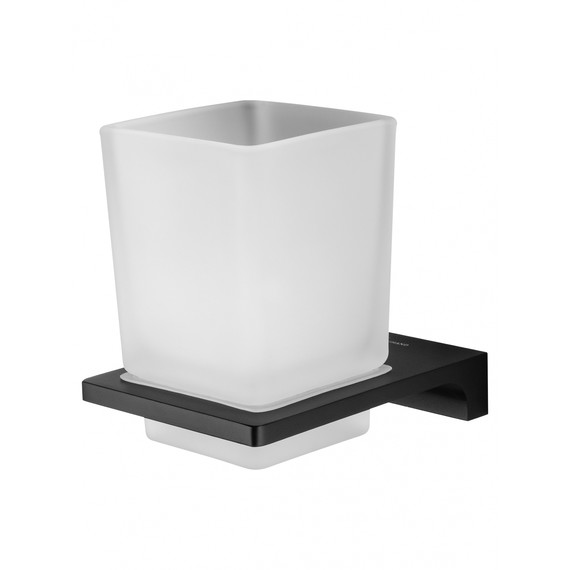 Стакан для зубных щеток Wonzon & Woghand Eclipse WW-9121-BL, цвет чёрный глянцевый фото 