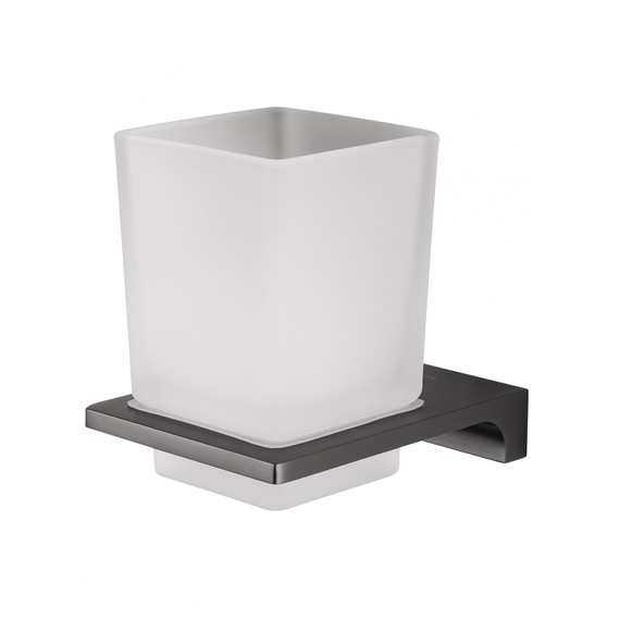 Стакан для зубных щеток Wonzon & Woghand Eclipse WW-9121-BGM, цвет тёмный графит брашированный фото 