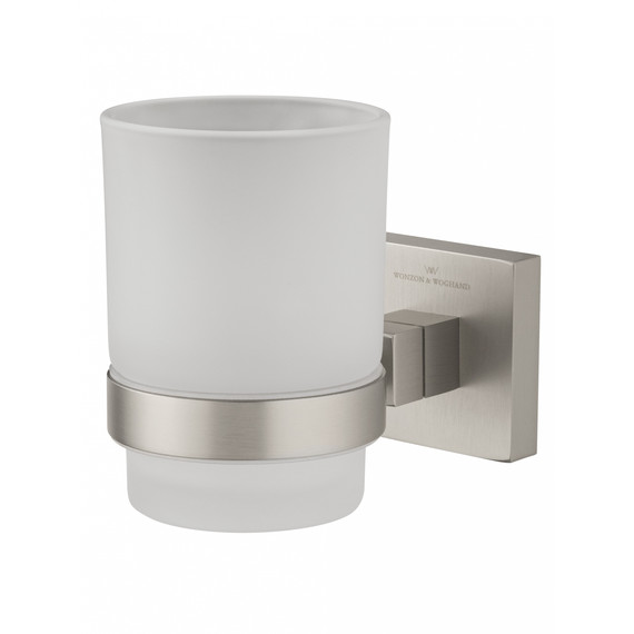 Стакан для зубных щеток Wonzon & Woghand Polo WW-8921-BN, цвет никель брашированный фото 