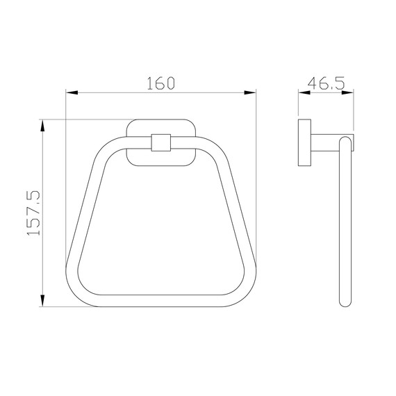 Кольцо для полотенец Wonzon & Woghand Graffity WW-9313-BN, цвет никель брашированный фото 4