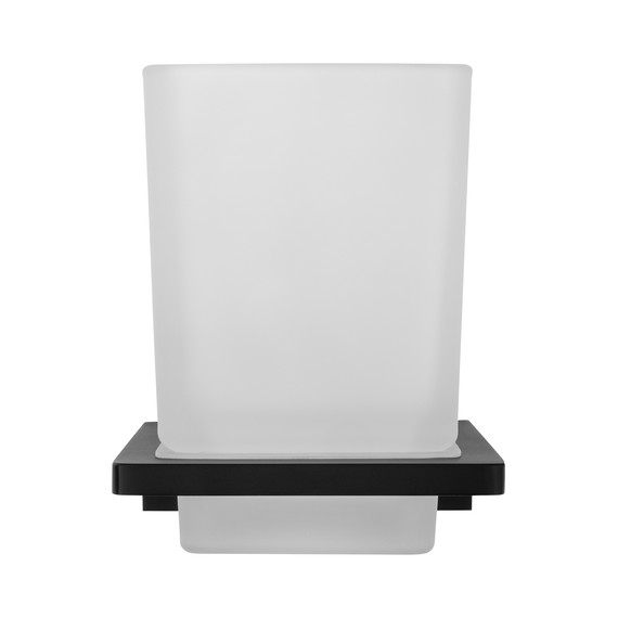 Стакан для зубных щеток Wonzon & Woghand Eclipse WW-9121-BL, цвет чёрный глянцевый фото 2