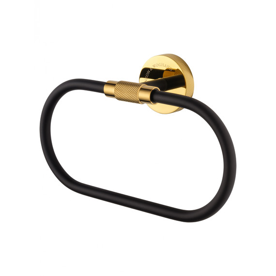 Кольцо для полотенец Wonzon & Woghand Majestic WW-9213, цвет чёрный фото 