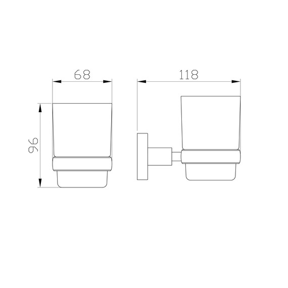 Стакан для зубных щеток Wonzon & Woghand Easy WW-8121 фото 3