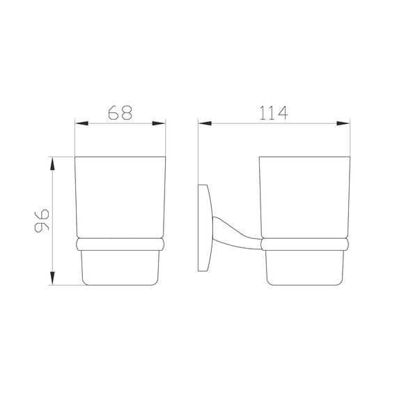 Стакан для зубных щеток Wonzon & Woghand Porto WW-1101 фото 2