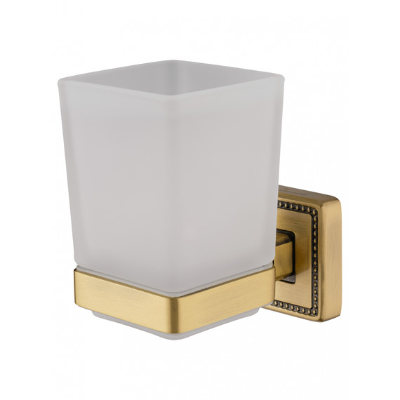 Стакан для зубных щеток Wonzon & Woghand Roma WW-7221, цвет бронза брашированная фото 