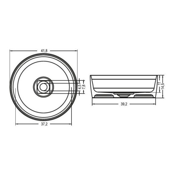 Раковина Riho ROUND 42 см F70026 - 2 Раковина Riho ROUND 42 см F70026 фото 2