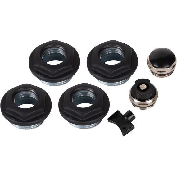 Набор присоединительный Royal Thermo 1"х1/2", чёрный фото 