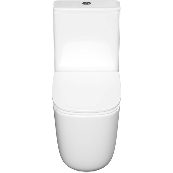 Унитаз-компакт безободковый Aquatek Optima Plus Square AQ4451-00 с тонкой крышкой микролифт (система смыва Торнадо) фото 3