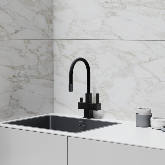 Смеситель для кухни Sancos Arno SC4005MB, чёрный матовый/чёрный фото 2