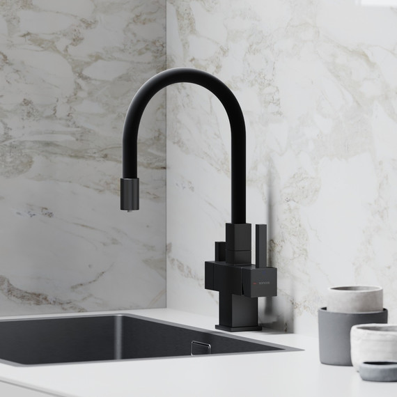 Смеситель для кухни Sancos Arno SC4005MB, чёрный матовый/чёрный фото 4